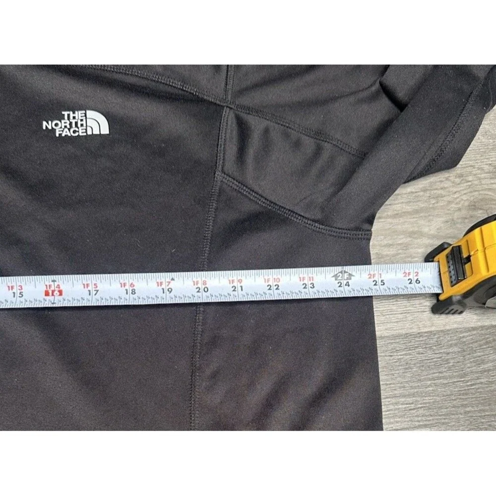 The North Face Mens Black Quarter Zip Pullover Fleece Jacket Size XL